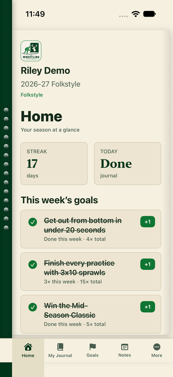 Home screen
