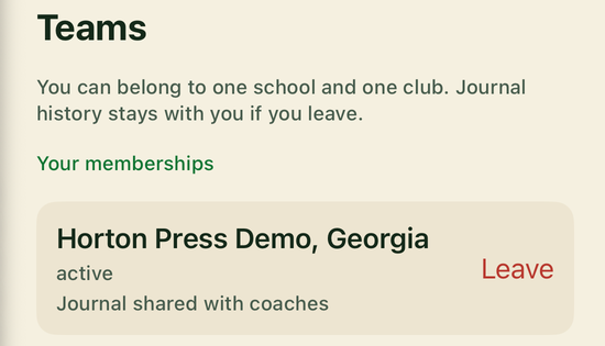Your memberships