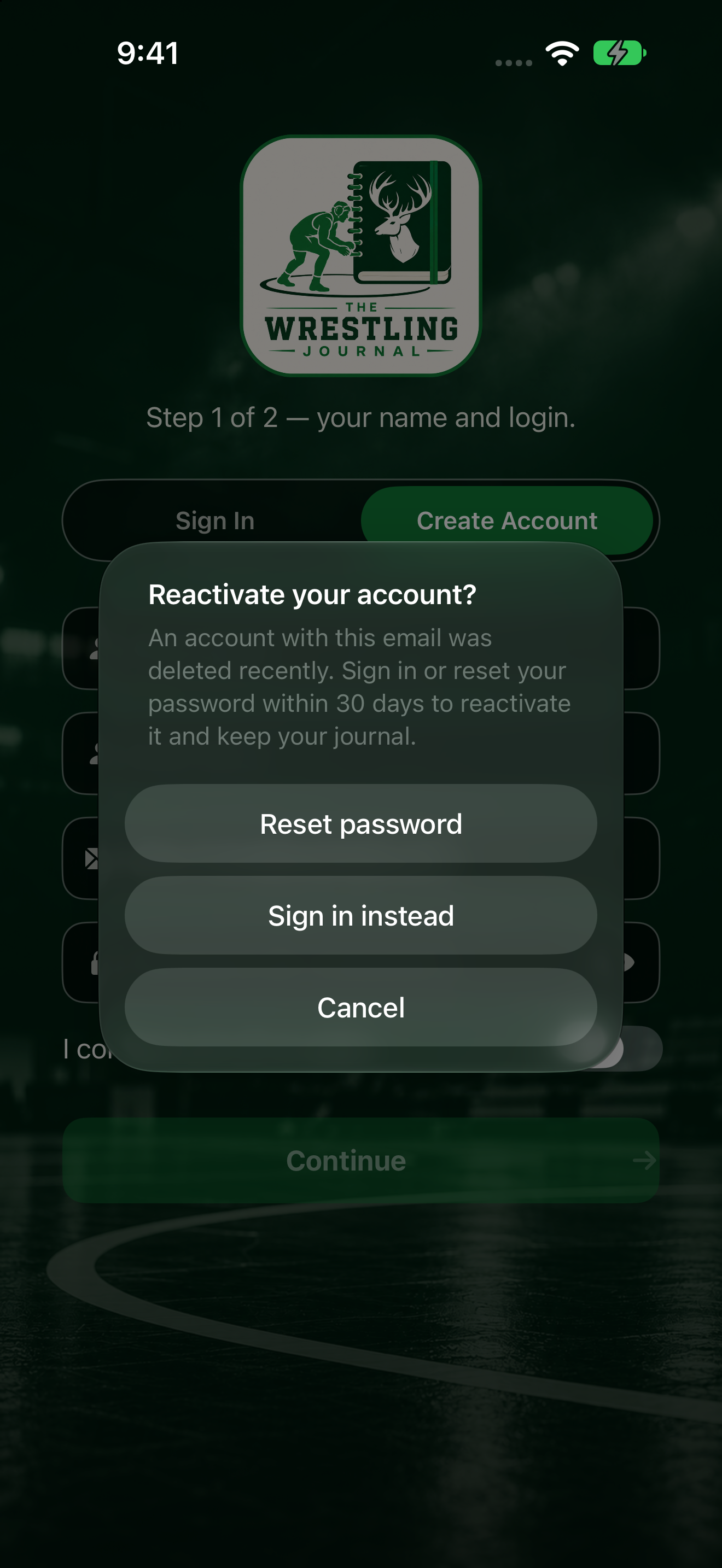 Reactivate your account?